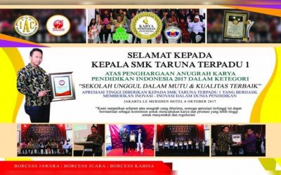 SMK Taruna Terpadu 1 Mendapatkan Penghargaan
