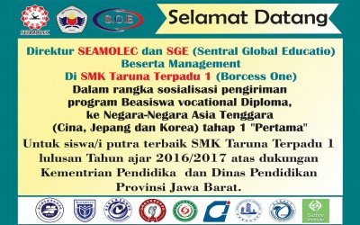 Kedatangan Direktur & Management dari SEAMOLEC & SGE